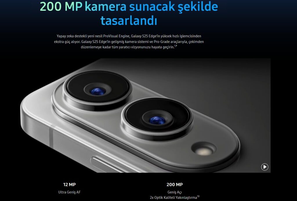 Galaxy S25 Edge Kamera